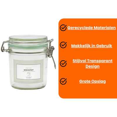 Geredde weckpot van 530 ml, derde foto