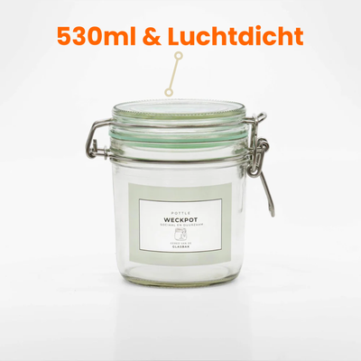 Geredde weckpot van 530 ml, vierde foto
